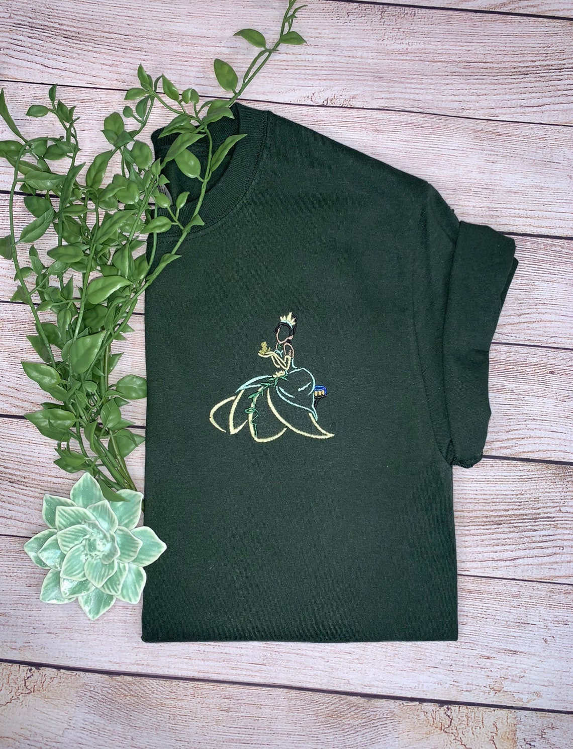 Princess And The Frog Embroidered T-Shirt