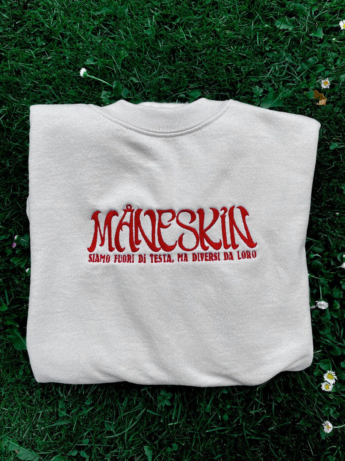 Mneskin Inspired Embroidered Sweatshirt