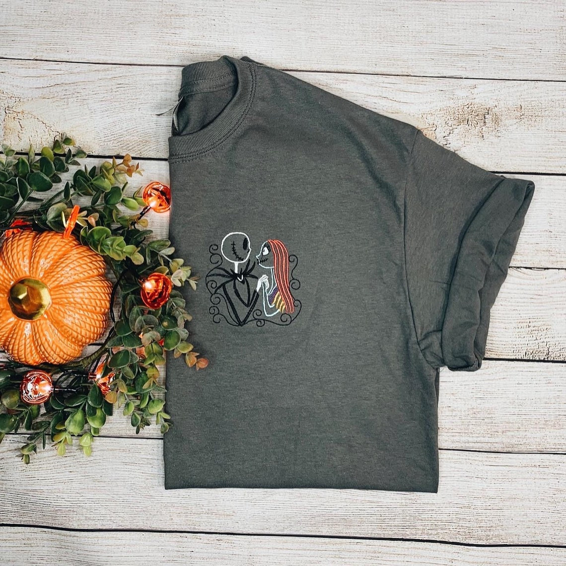 Nightmare Before Christmas Embroidered T-Shirt