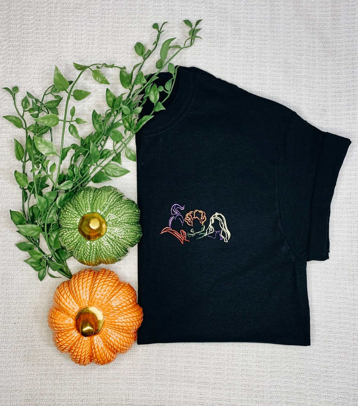 Hocus Pocus Embroidered Adult T-Shirt