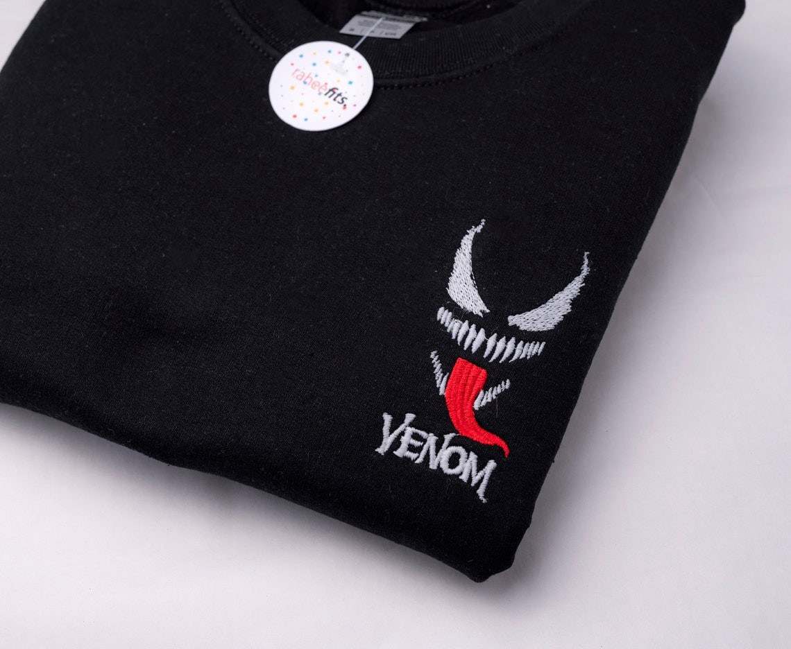 Inspired Venom Embroidered T-Shirt Sweatshirt Hoodie Unisex Crewneck Sweater