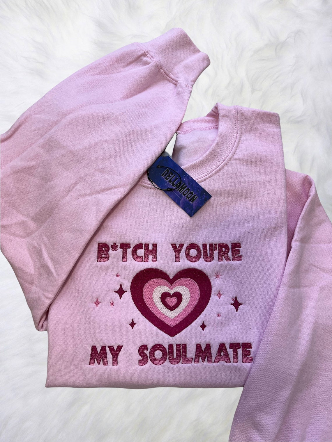 Euphoria Inspired Maddy Cassie Youre My Soulmate Embroidery Sweatshirt