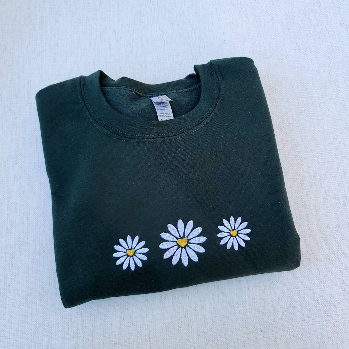 Floral Embroidered Sweatshirt Trendy Sweatshirt