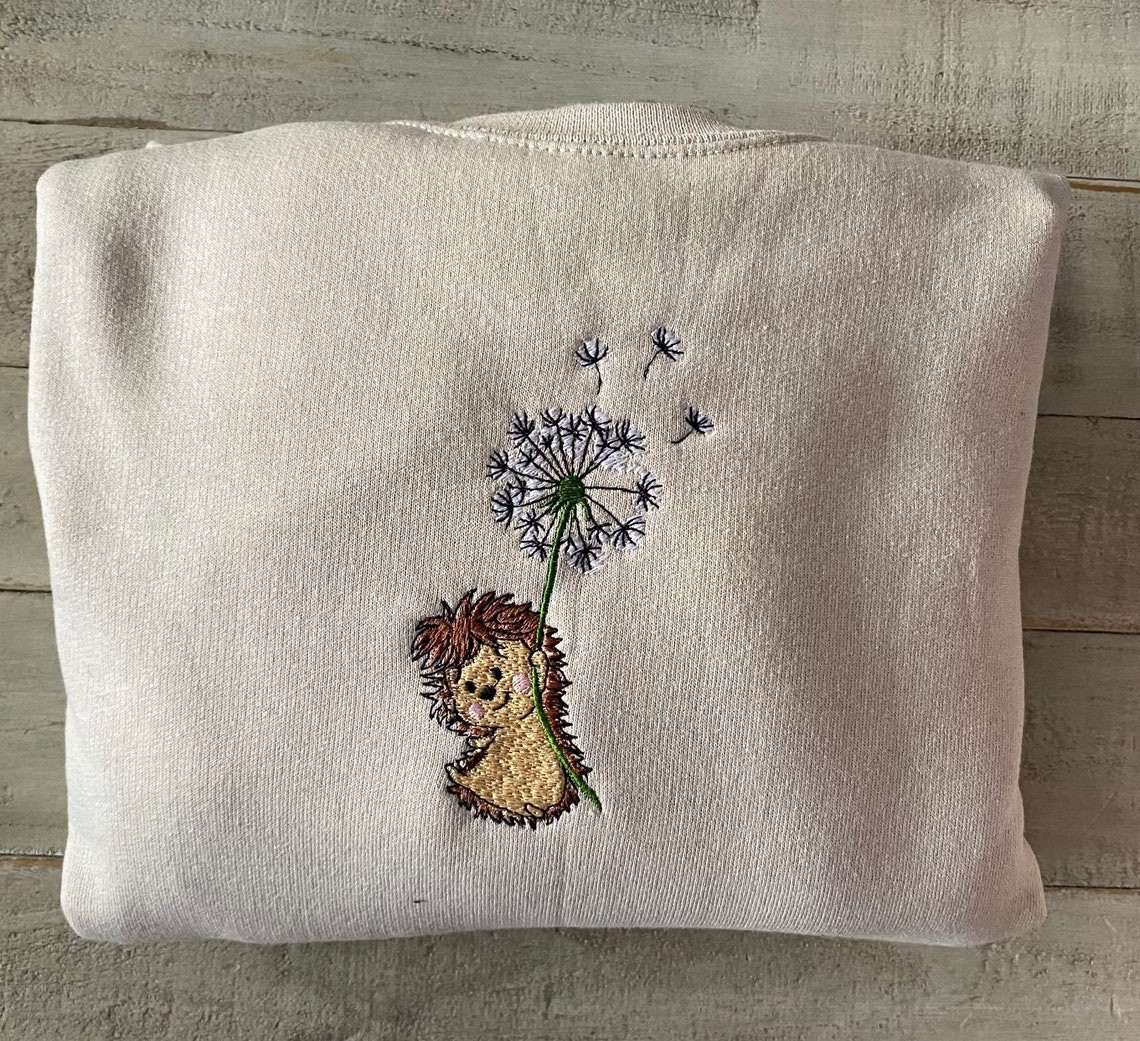 Hedgehog Embroidered Sweatshirt