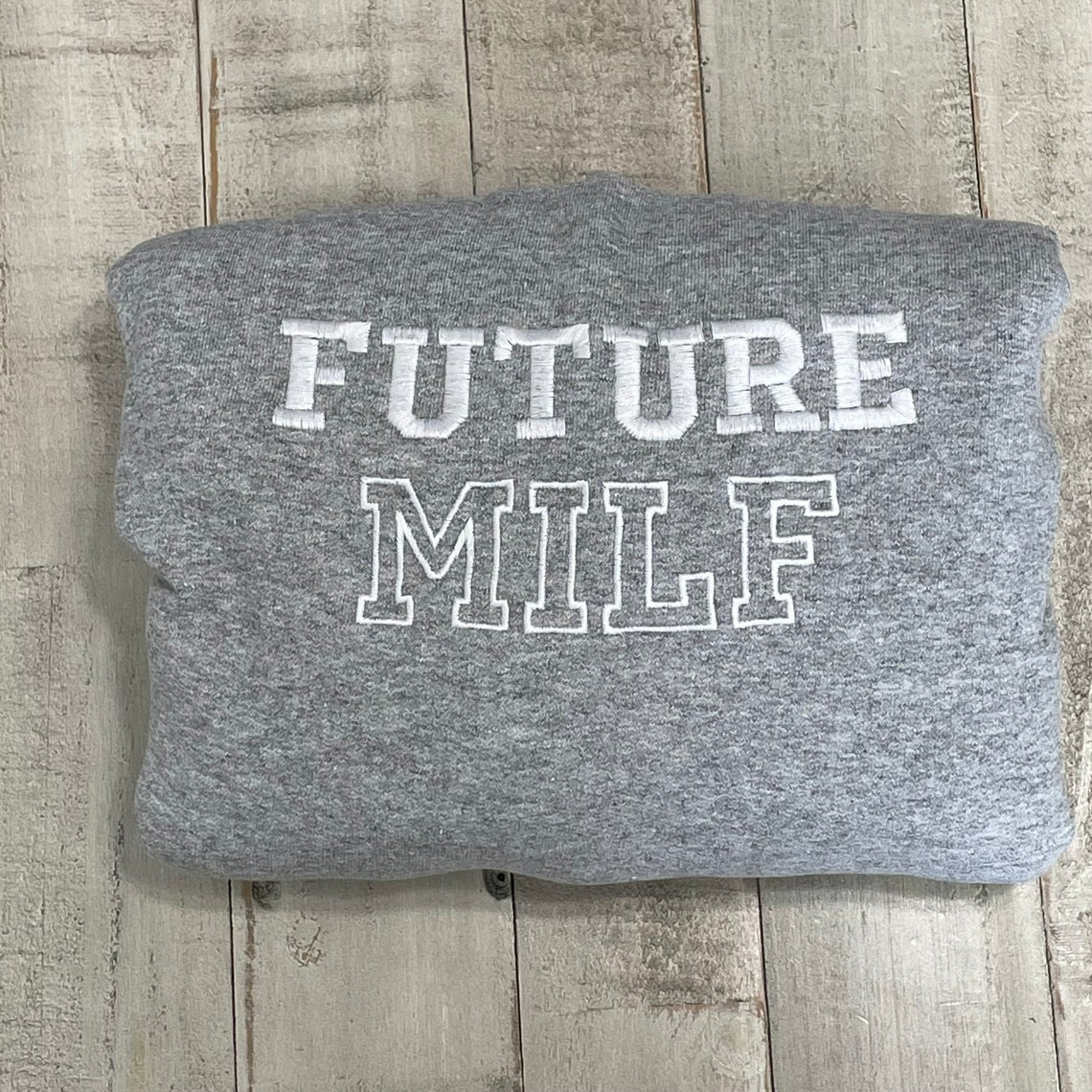 Future Milf Embroidered Crewneck Milf Vintage Sweatshirt Trendy Crewneck