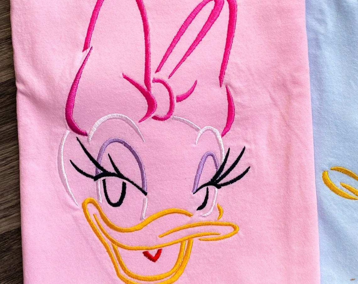 Daisy Duck Embroidered Shirt Disney Embroidered Tank Top T Shirt Disney World Shirt Disneyland Shirt