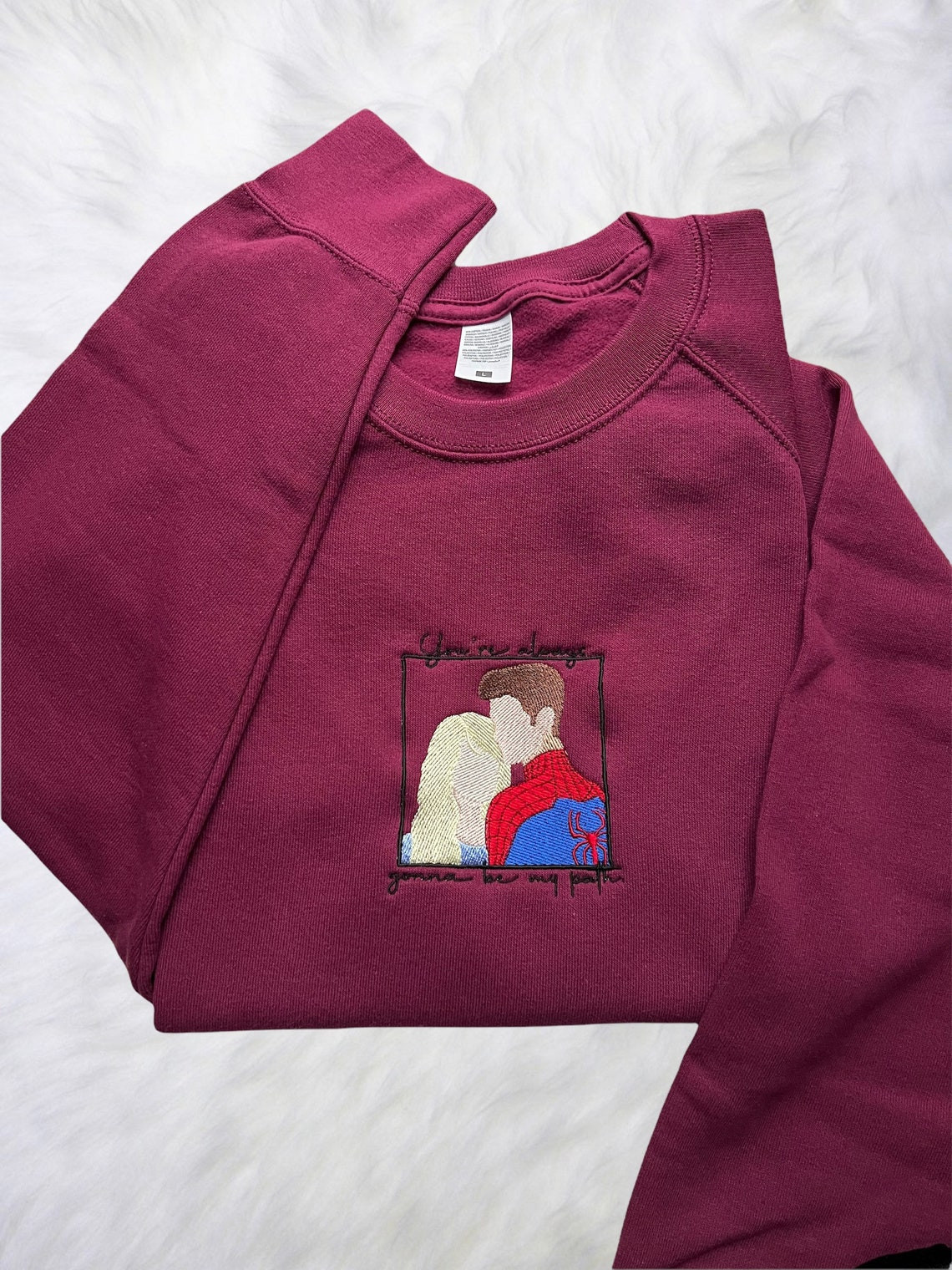 Peter Gwen Youre Always Gonna Be My Path Inspired Embroidery Sweatshirt