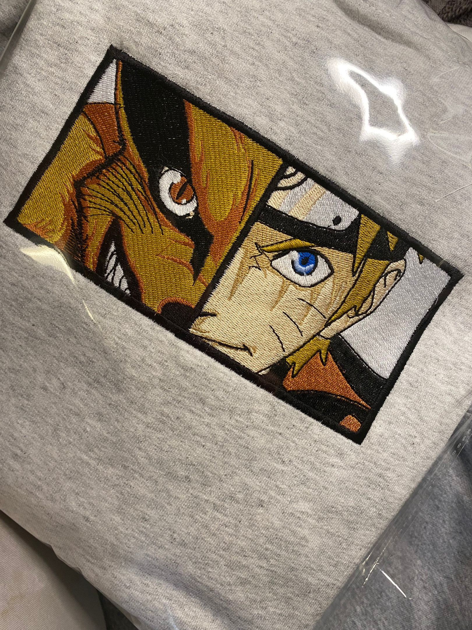 Anime Naturo Embroidered Hoodie