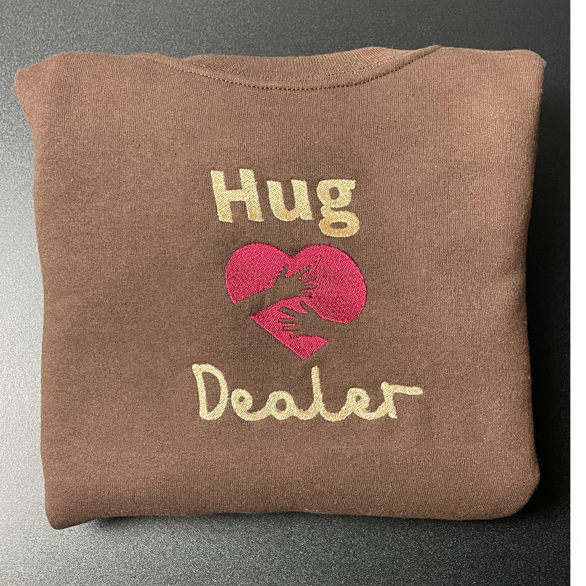 Hug Dealer Embroidered Sweatshirt More Colors Available