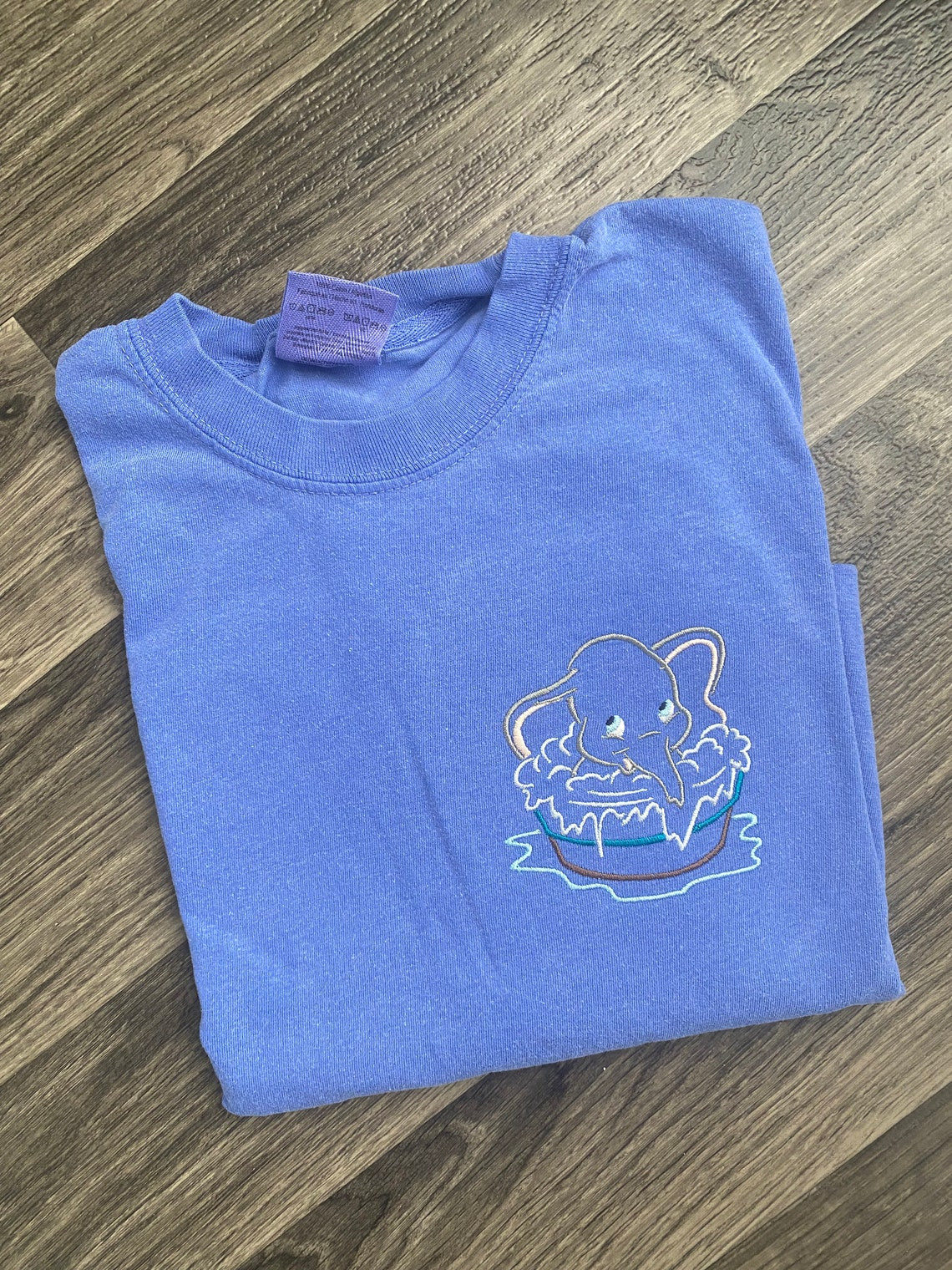 Dumbo Bath Embroidered T Shirt Disney Dumbo Embroidered Shirt Disney Tank Top Long Sleeve Disney World Disneyland Shirt