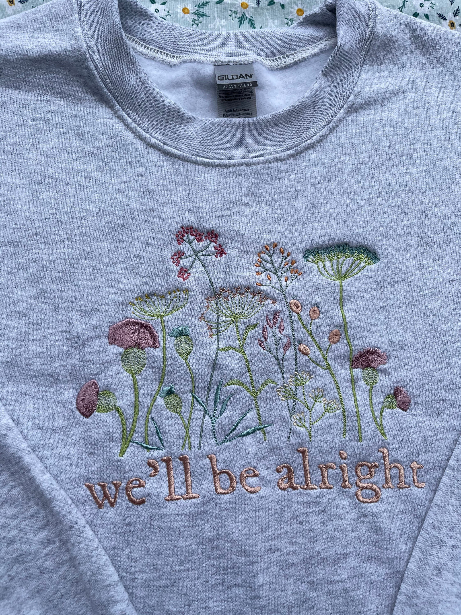 Well Be Alright Harry Styles Embroidered Sweatshirt