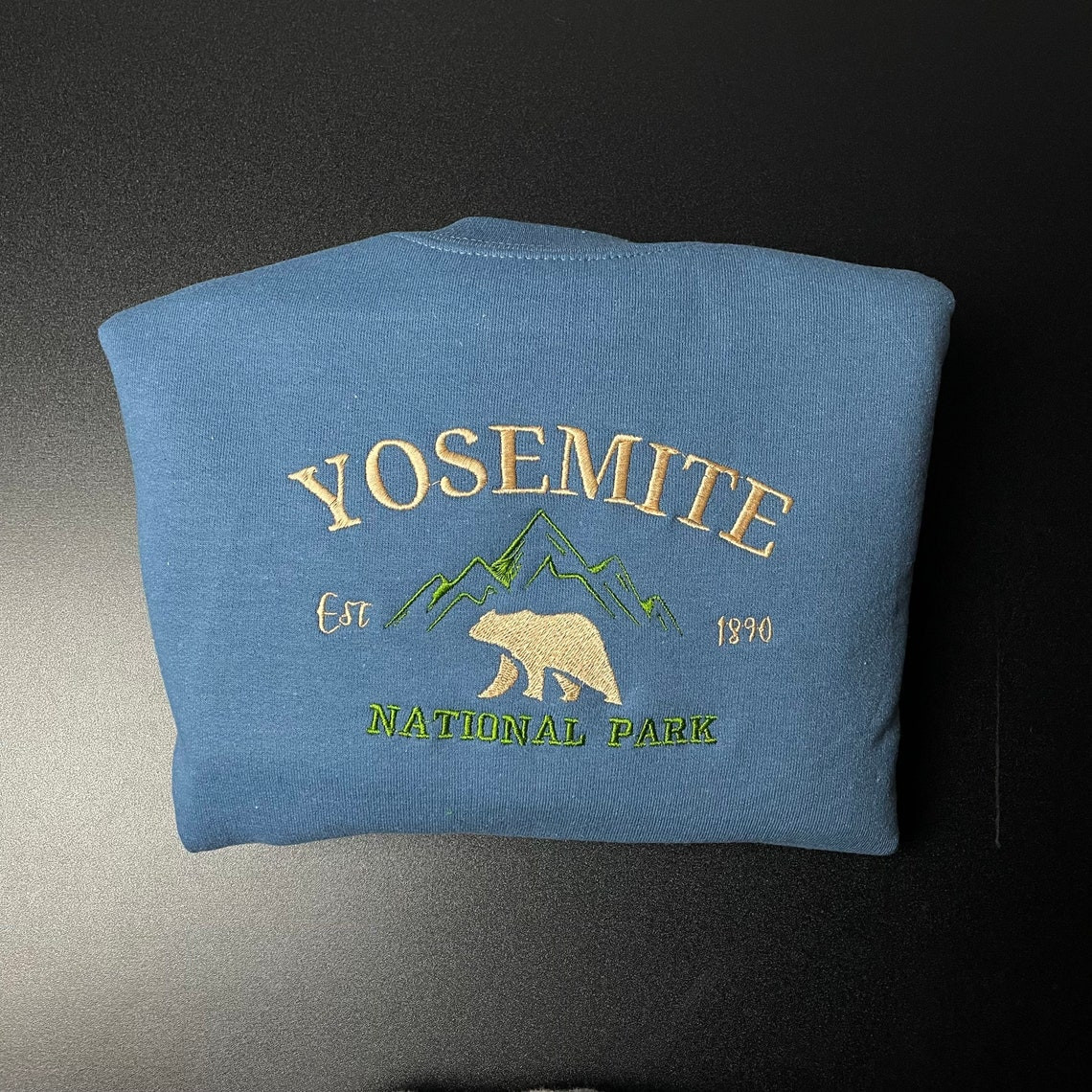 Yosemite National Park Embroidered Crewneck Embroidered Crewneck National Park Sweatshirt