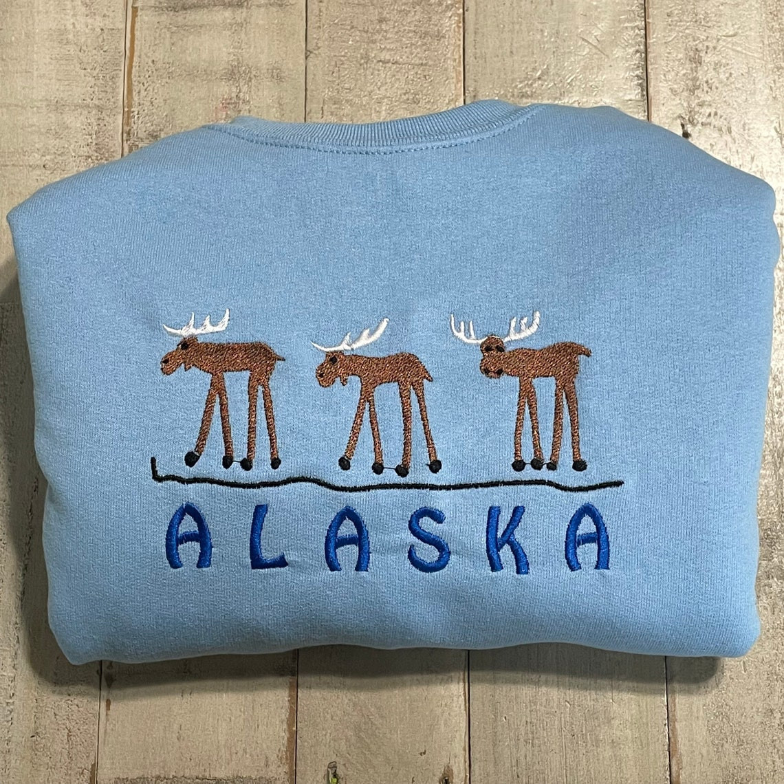 Alaska Embroidered Crewneck Embroidered Crewneck National Park Sweatshirt