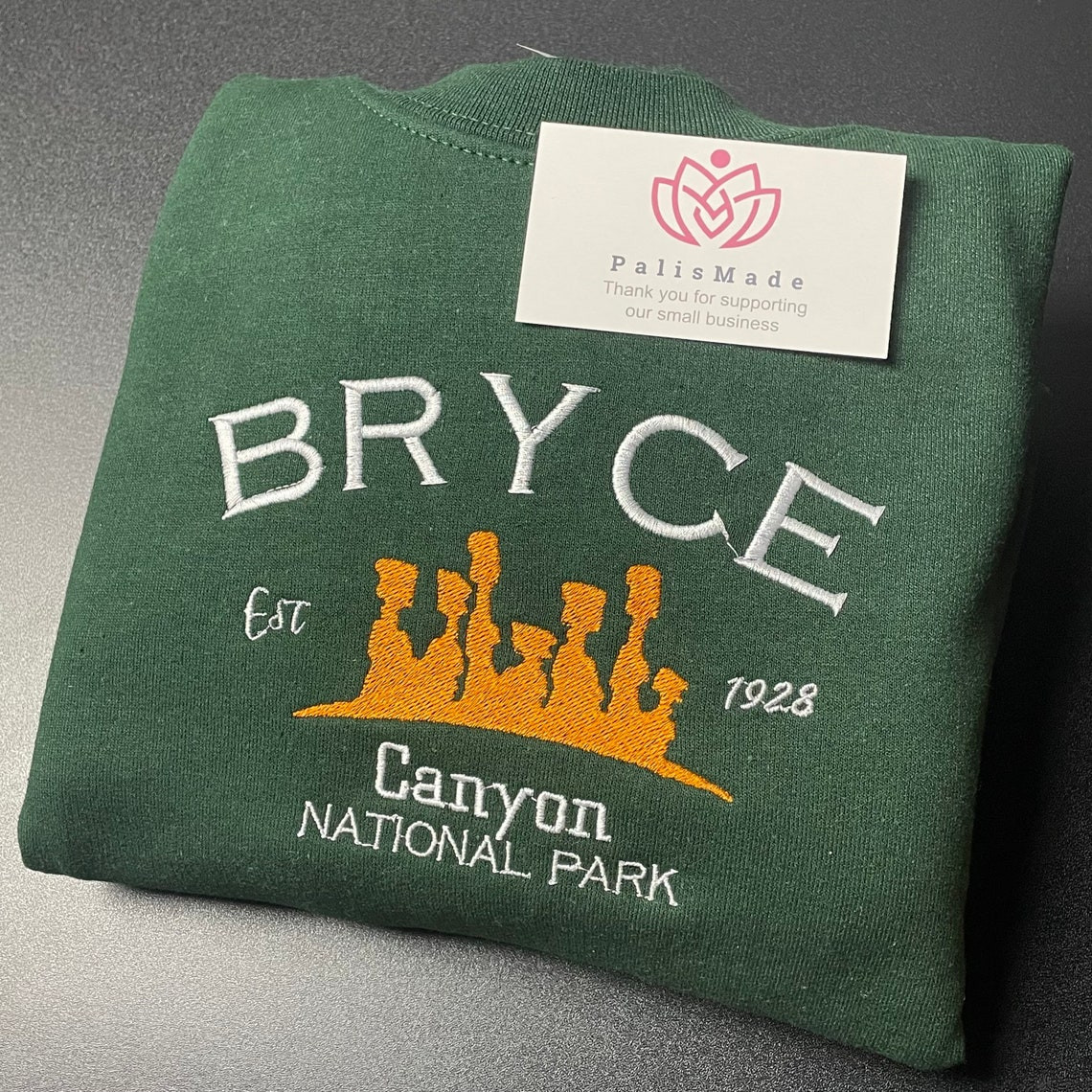 Bryce Canyon National Park Embroidered Crewneck Embroidered Crewneck National Park Sweatshirt