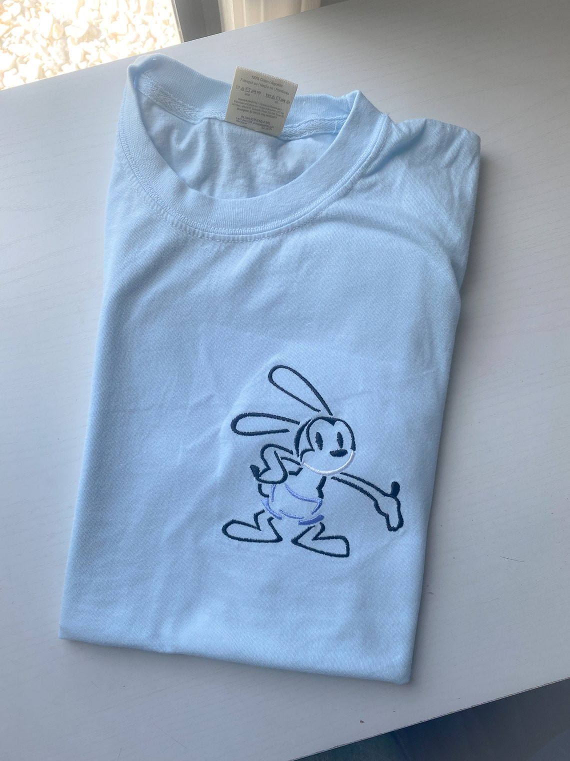 Oswald Rabbit Embroidered Shirt Disney Embroidered Shirt