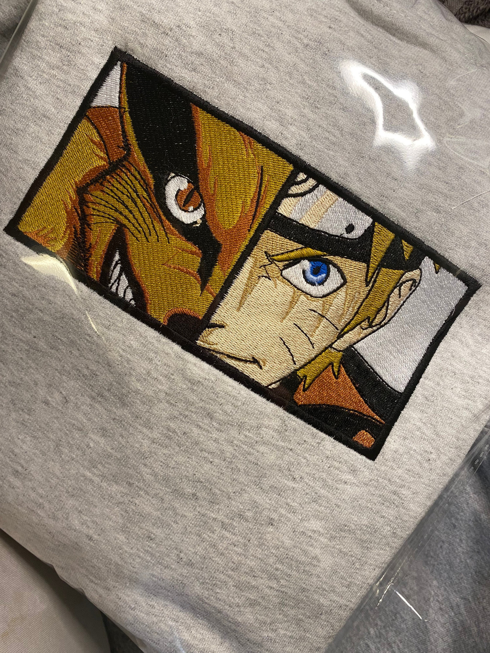 Kurama Naturo Embroidered Hoodie