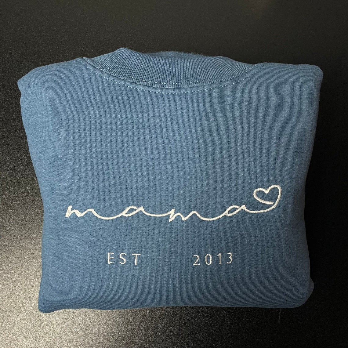 Mama Embroidered Sweatshirt Baby Shower Sweatshirt Mothers Gift New Mom Momma