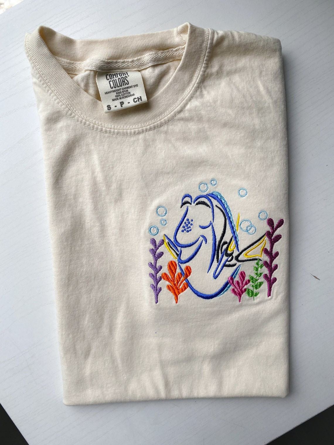 Dory Embroidered T Shirt Disney World Embroidered Shirt Disneyland Embroidered Shirt