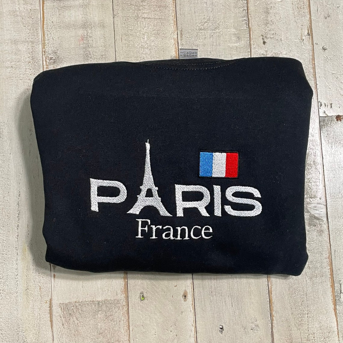 Paris Embroidered Sweatshirt Paris France Vintage Sweatshirt Paris And Eiffel Sweatshirt