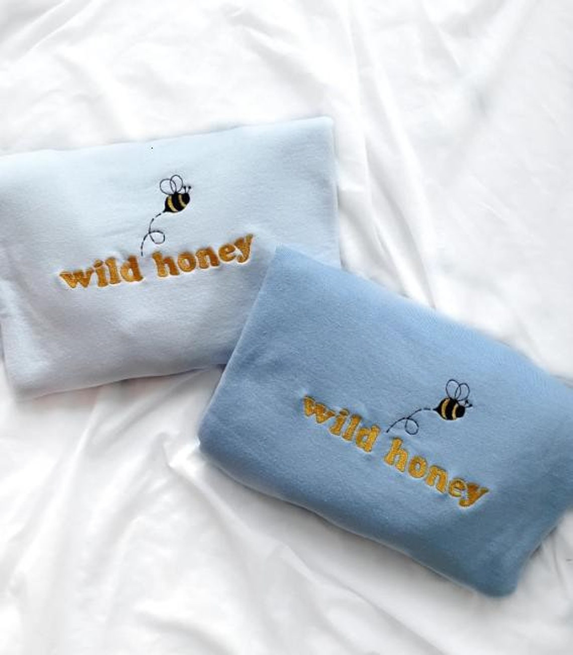 Embroidery Wild honey crewneck sweatshirt Bee Kind Embroidered Crewneck Sweatshirt Gift for Bee Lovers