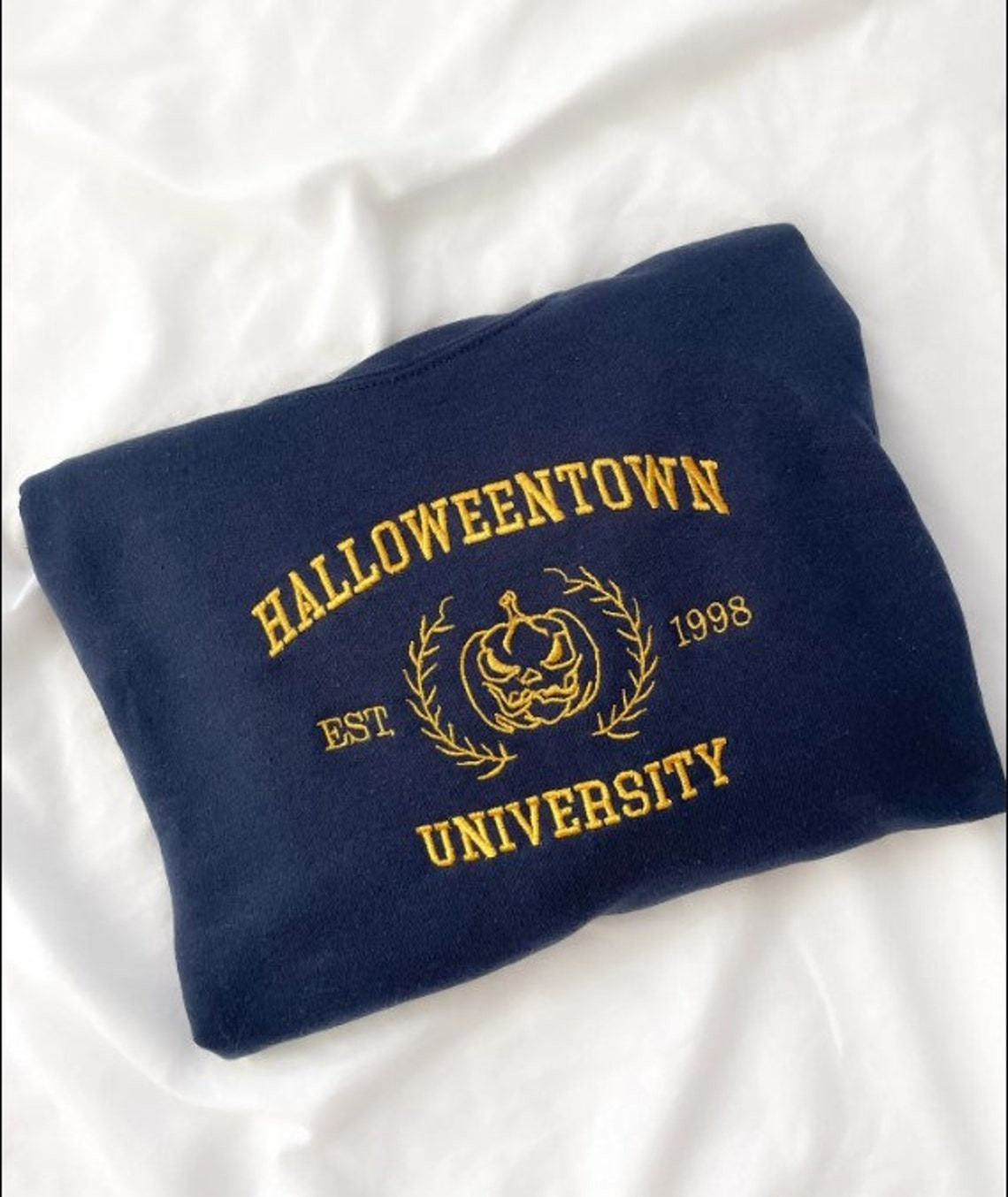 Halloweentown Embroidered Sweatshirt Halloween University Embroidered Sweatshirt Halloween Crewneck Halloweentown sweater