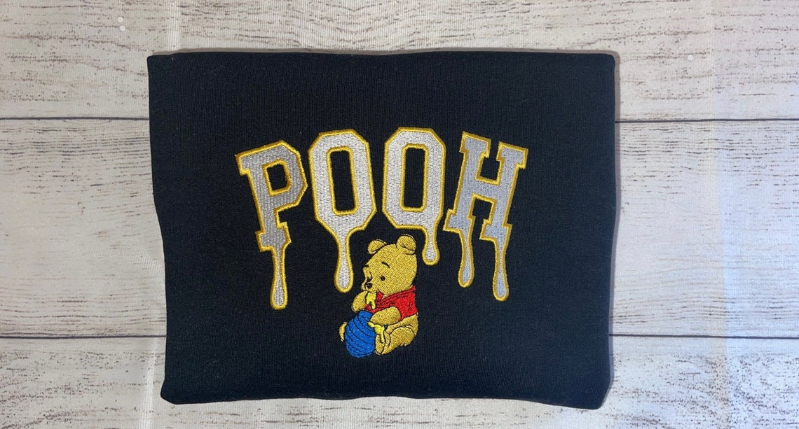 Custom Embroidered Pooh Custom Trendy Embroidery