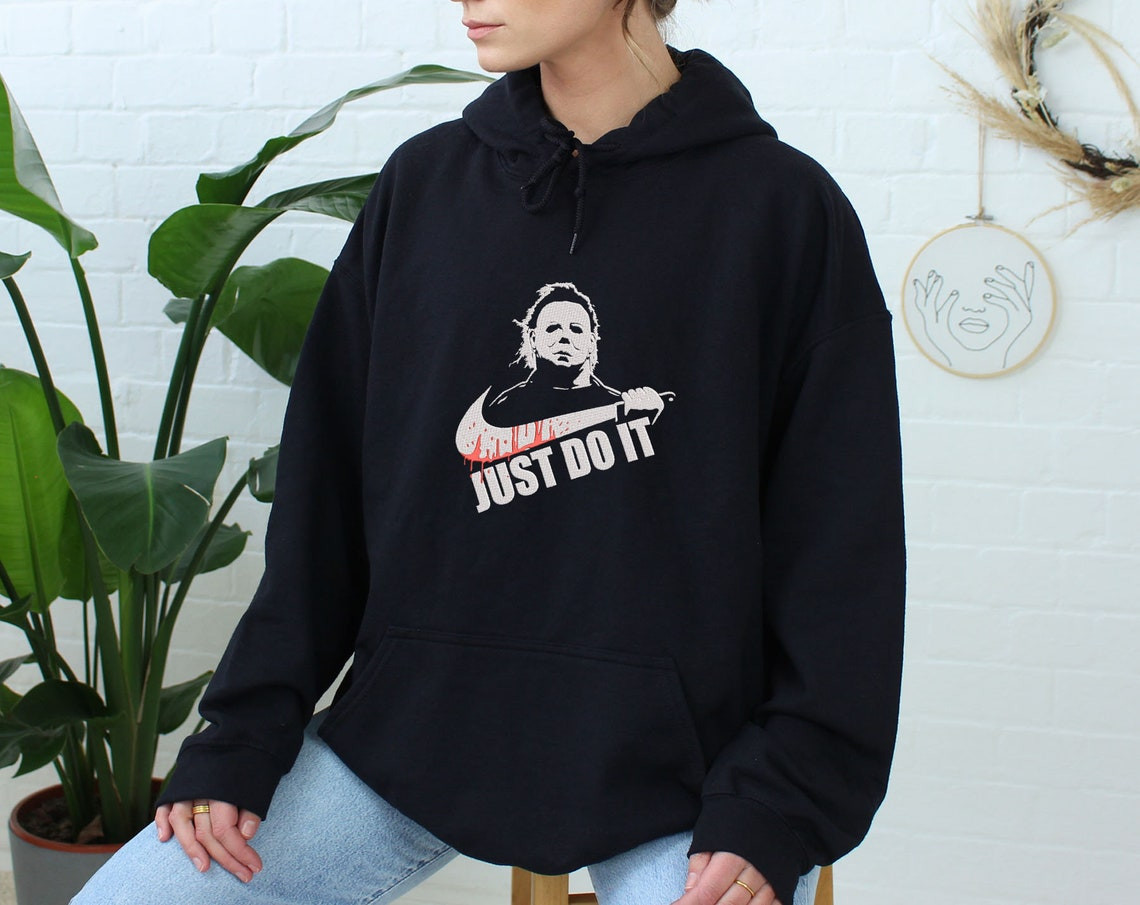 Just Do It Halloween Sweatshirt Embroidered - Sport Embroidered Sweatshirt/Hoodie valarcaco