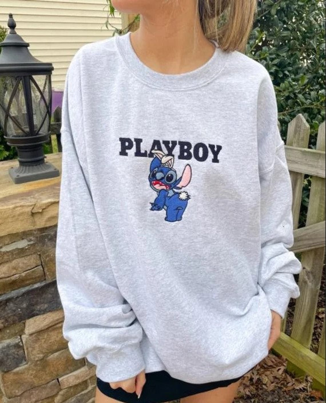 PB Stitch crewneck printed Print Stitch Ice Cream Crewneck sweatshirt