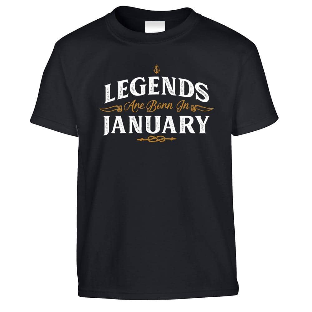 Birthday Kids T Shirt Legends Are Born In January