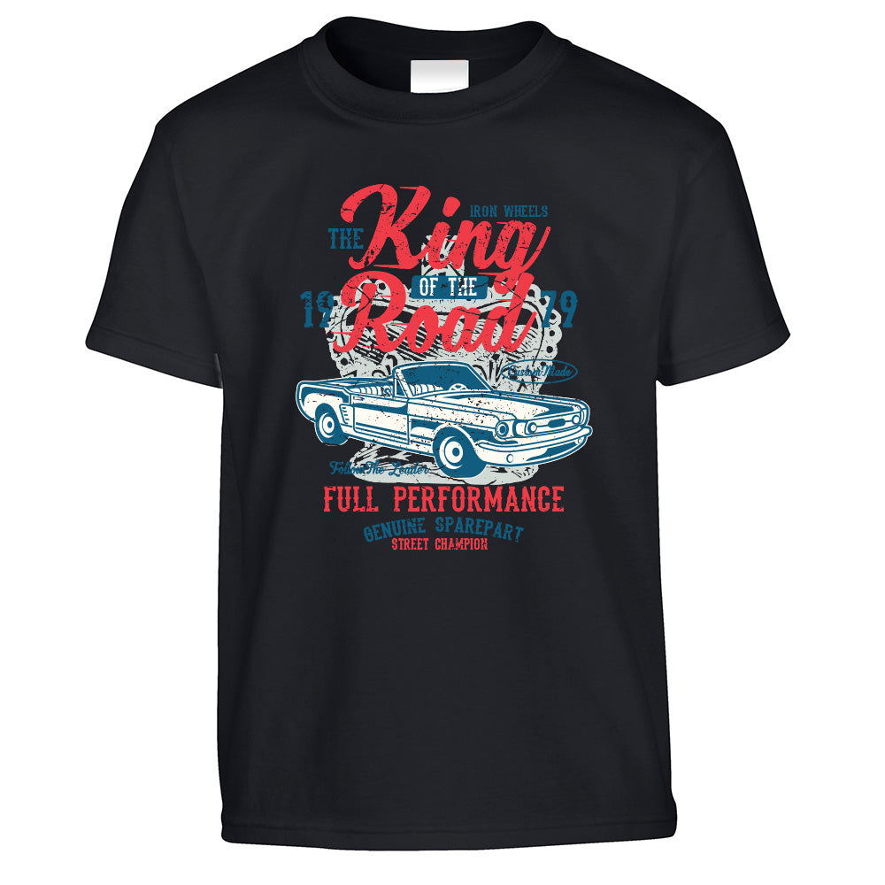 Retro Car Kids T Shirt King Of The Road 1979