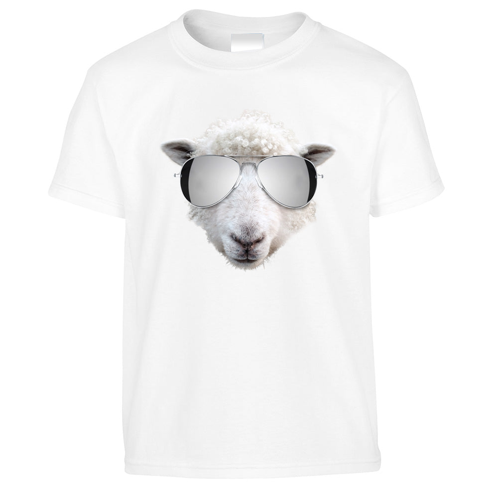 Sheep Wearing Sunglasses Kids T Shirt