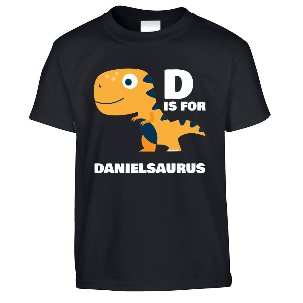 D is for Daniel-saurus Dinosaur Kids T Shirt