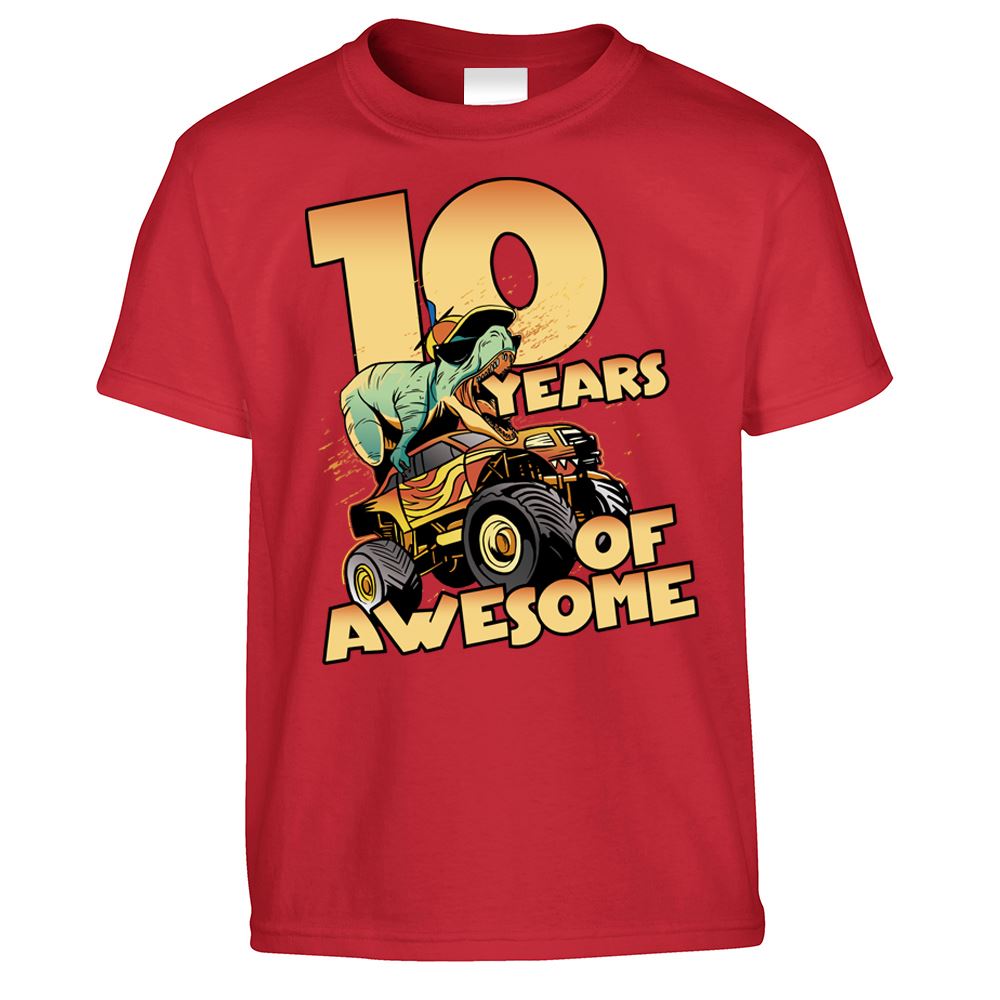 10 Years of Awesome Kids T Shirt