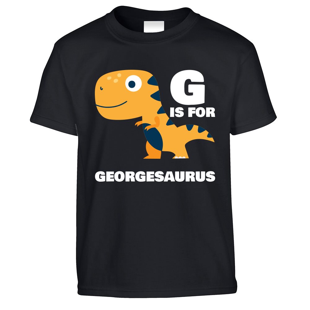 G is for George-saurus Dinosaur Kids T Shirt