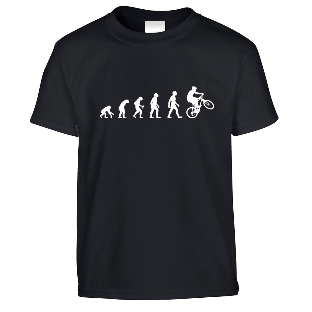 Evolution Of A Mountain Biker Kids T Shirt