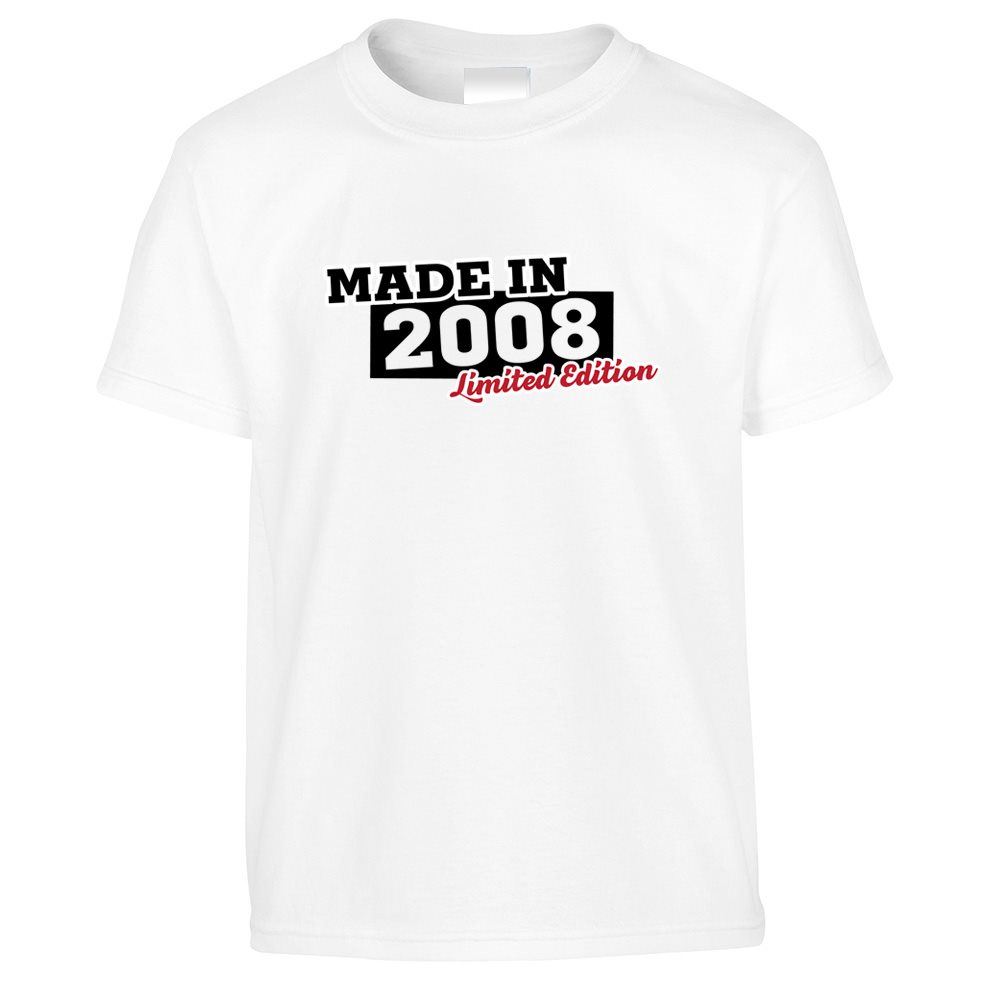 15th Birthday Kids T Shirt Made In 2008 Limited Edition