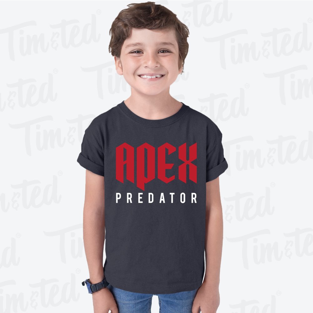 Pro Gaming Kids T Shirt Apex Predator Slogan