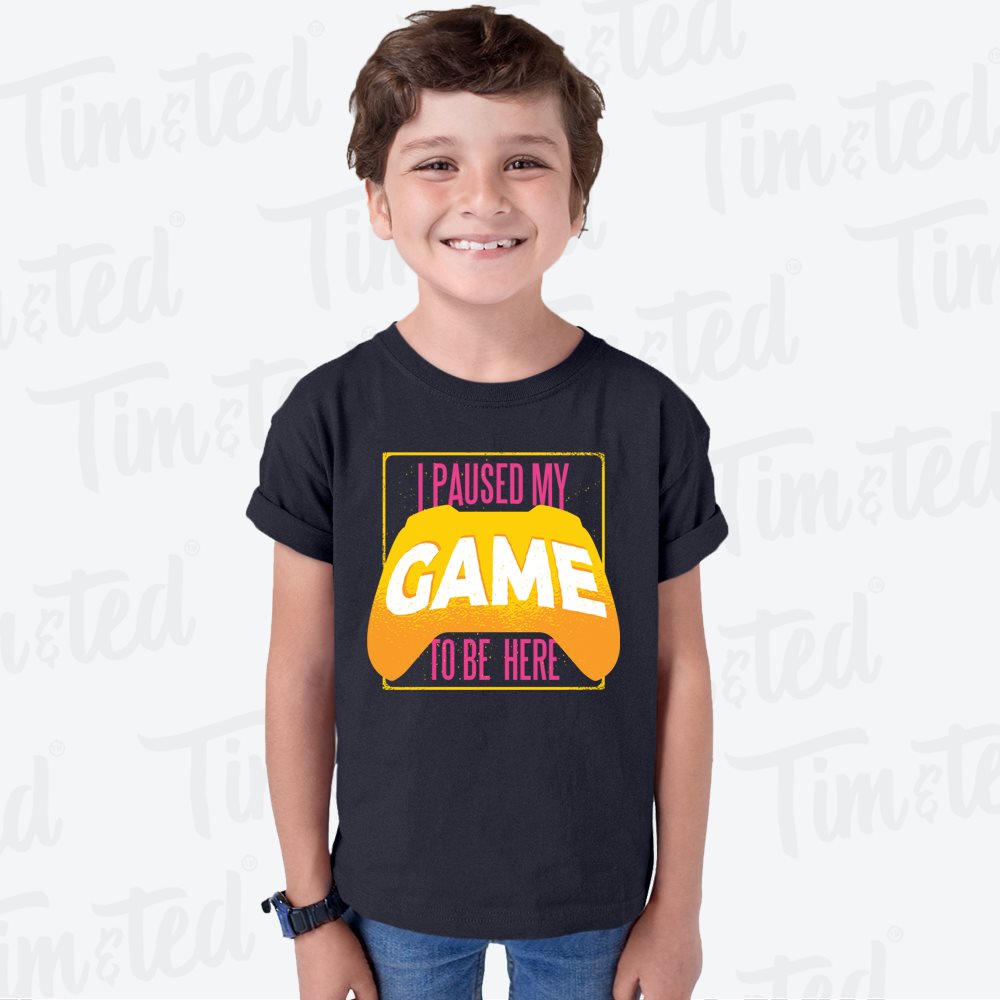 Gaming Kids T Shirt I Paused My Game For This Childs Tee