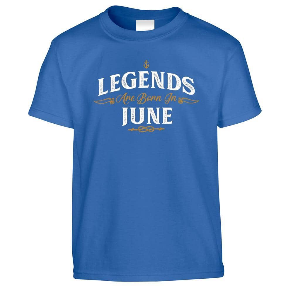 Birthday Kids T Shirt Legends Are Born In June