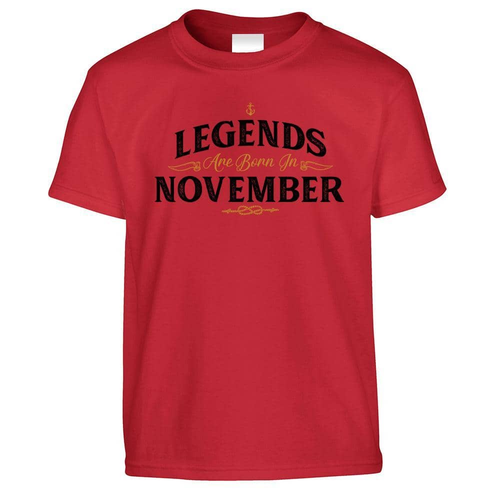 Birthday Kids T Shirt Legends Are Born In November