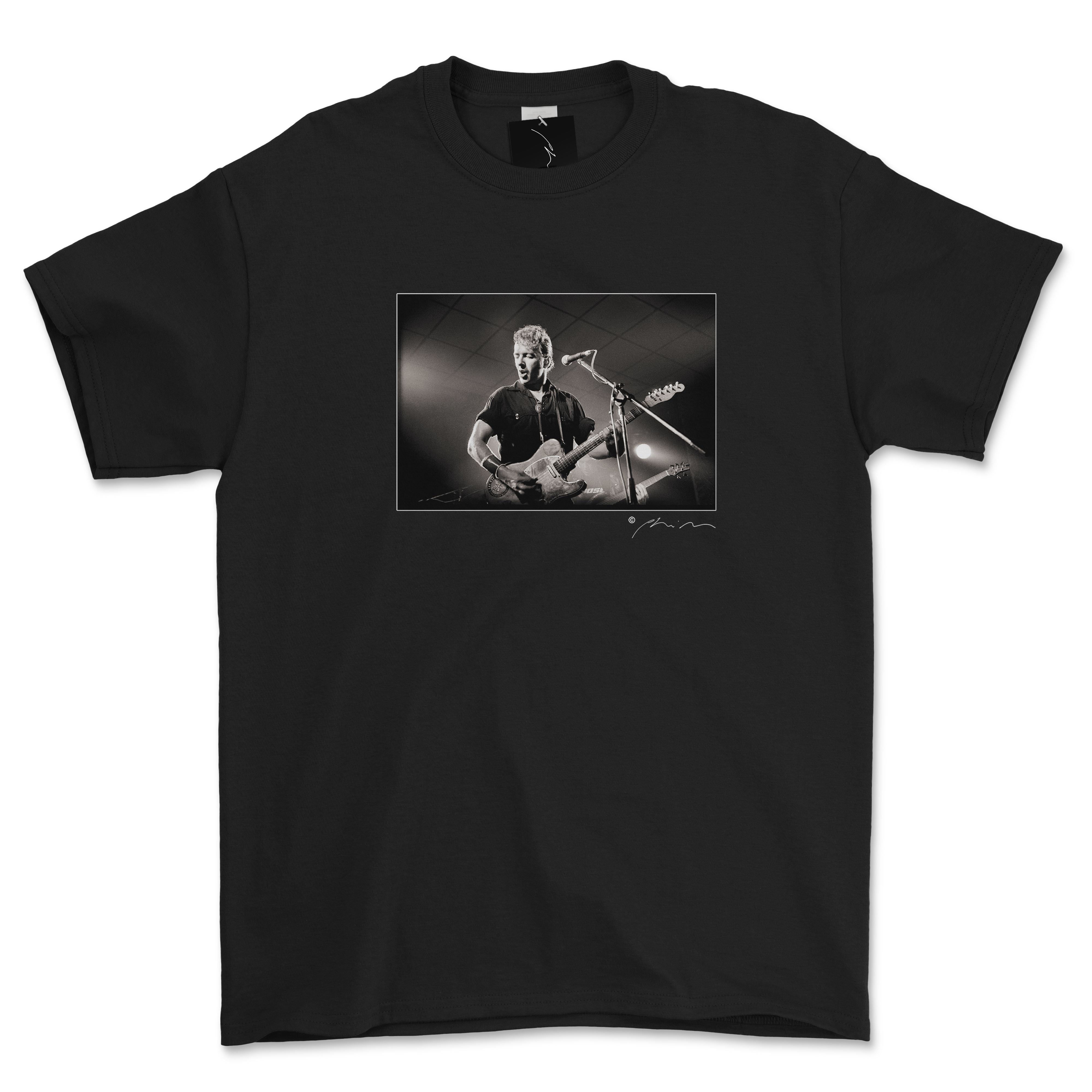 Joe Strummer with Guitar Official Phil Nicholls T Shirt