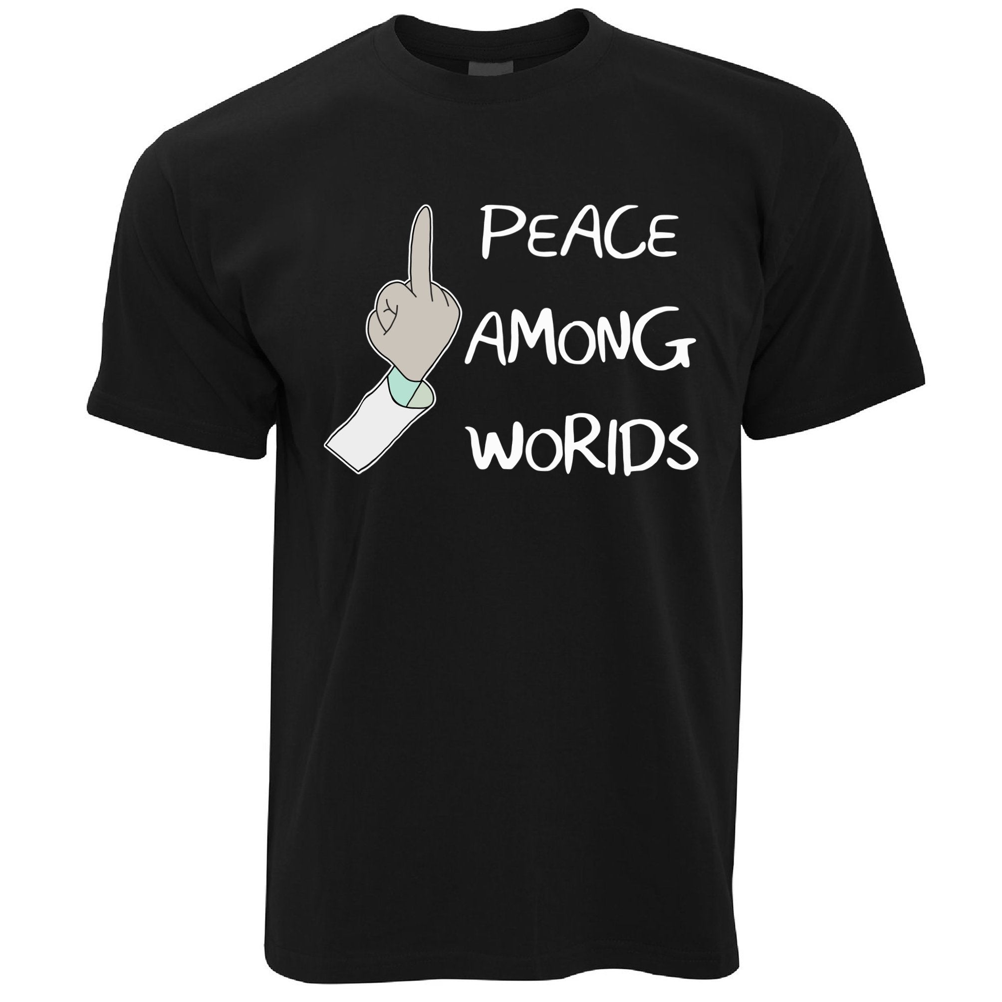 Rick's Peace Among Worlds T Shirt Inspired By Rick and Morty
