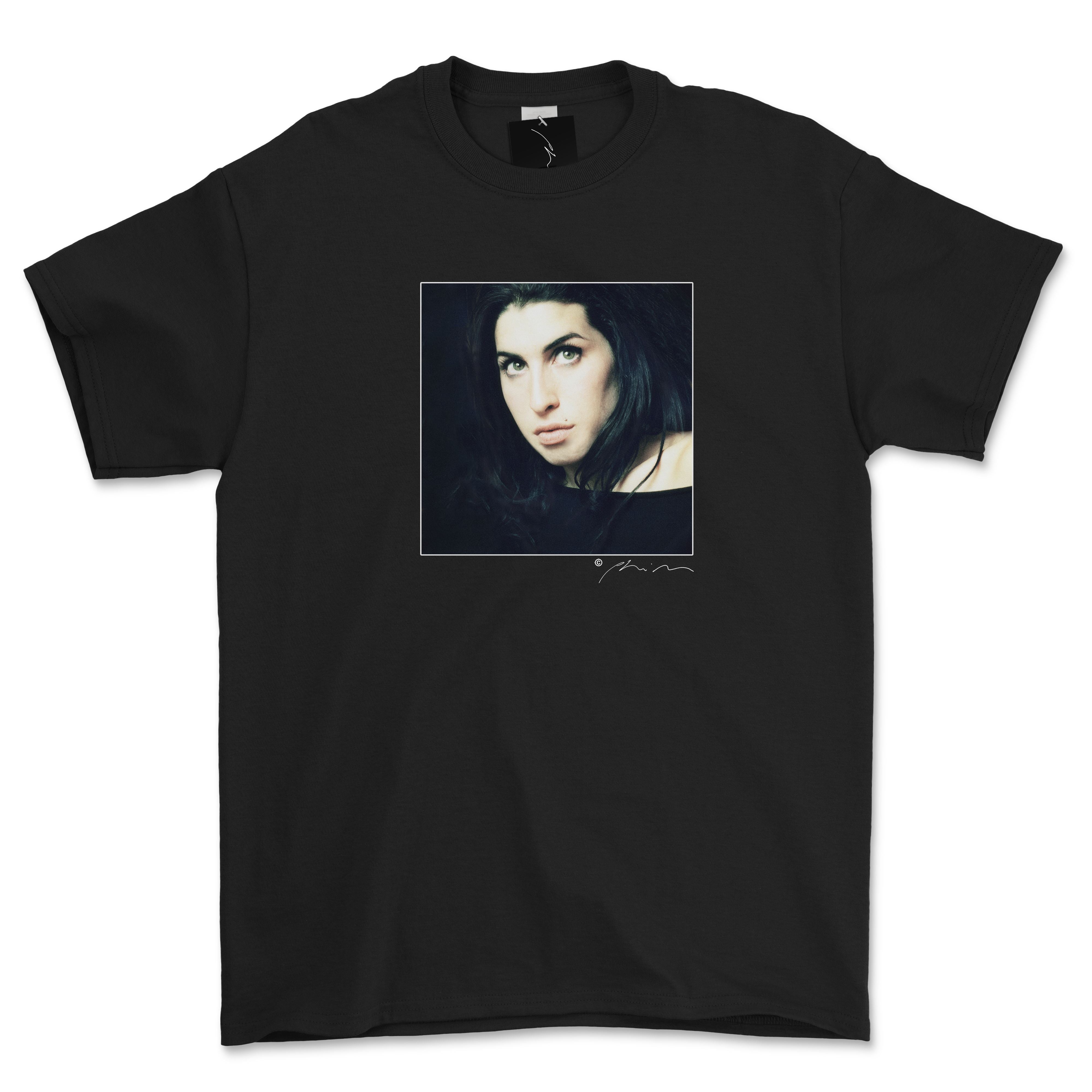 Colour Portrait of Amy Winehouse Official Phil Nicholls T Shirt