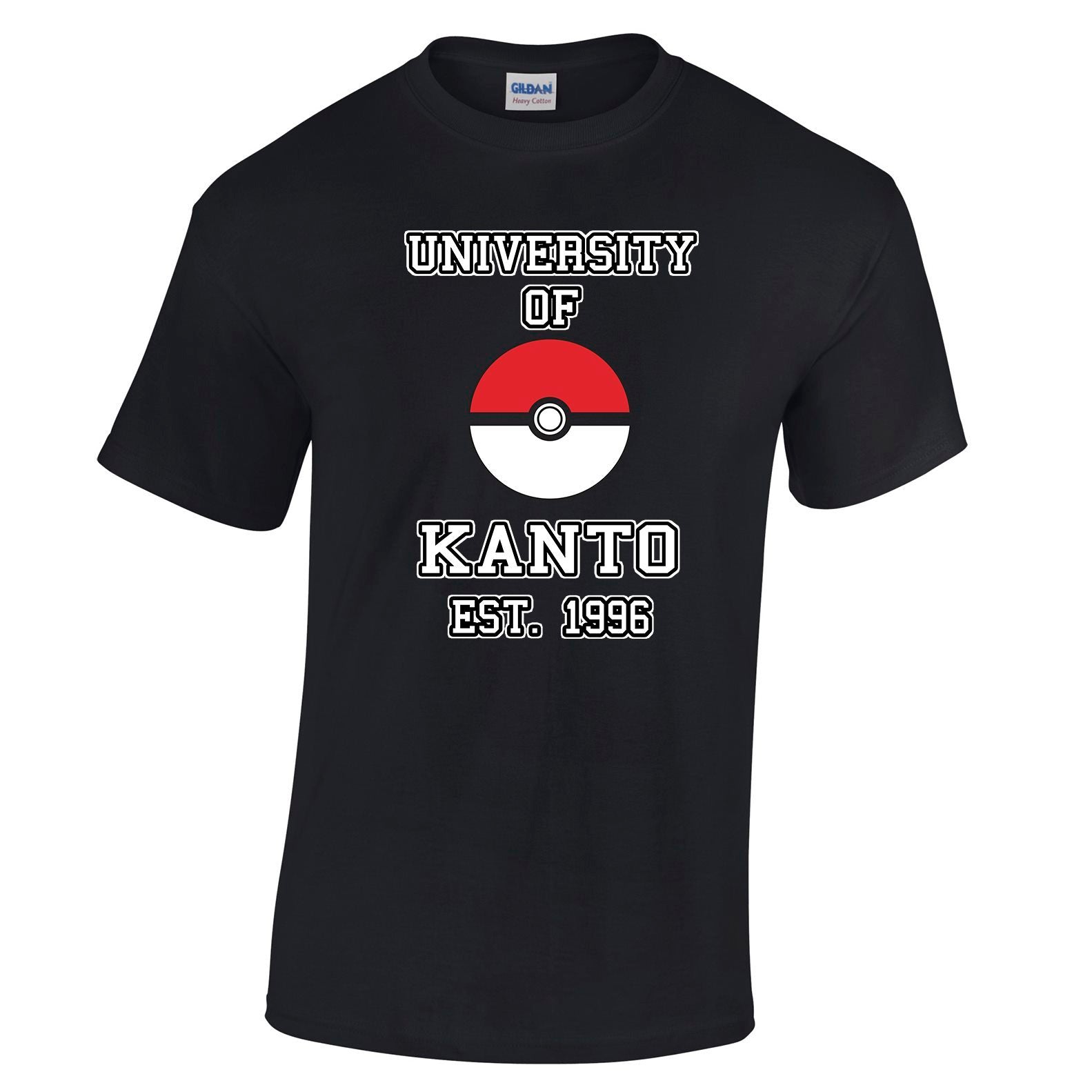 Mens Gaming T Shirt University Of Kanto Est. 1996 Tee