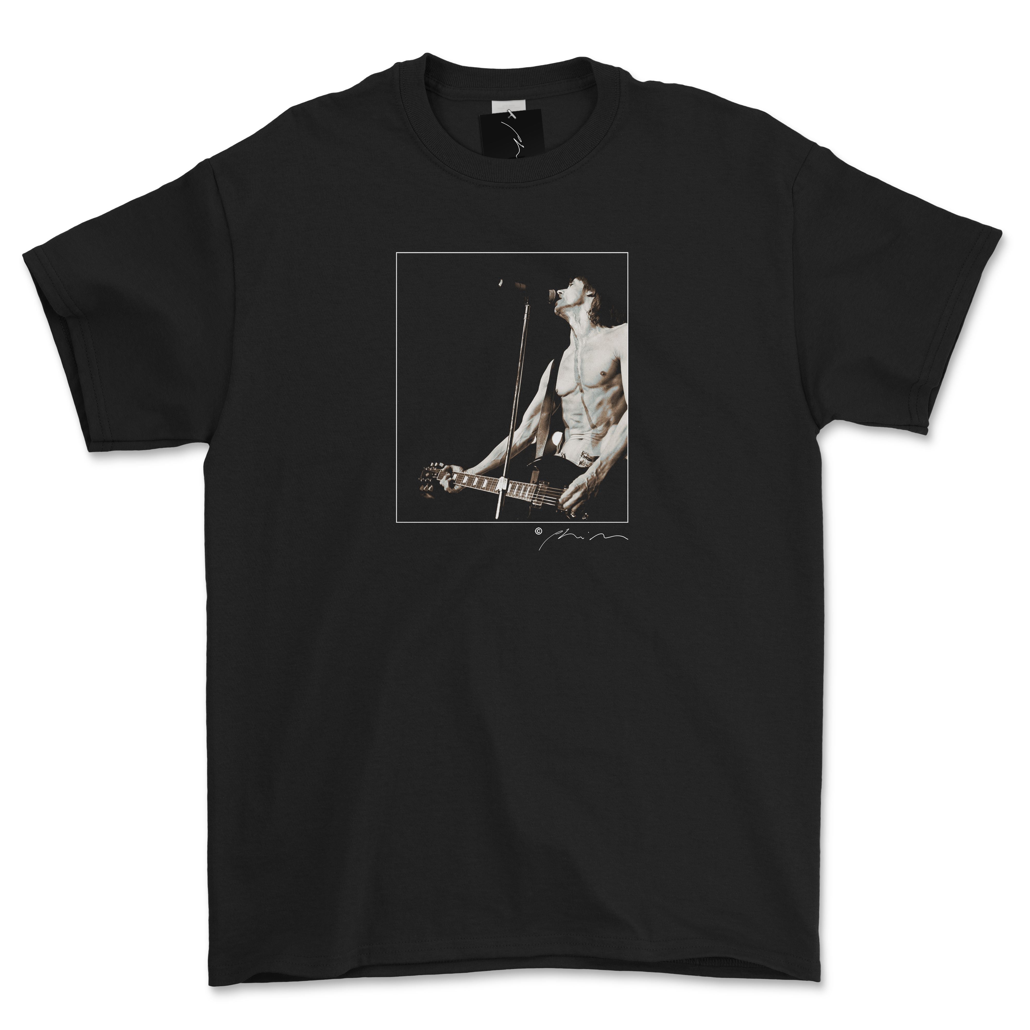 Iggy Pop on Stage Official Phil Nicholls T Shirt