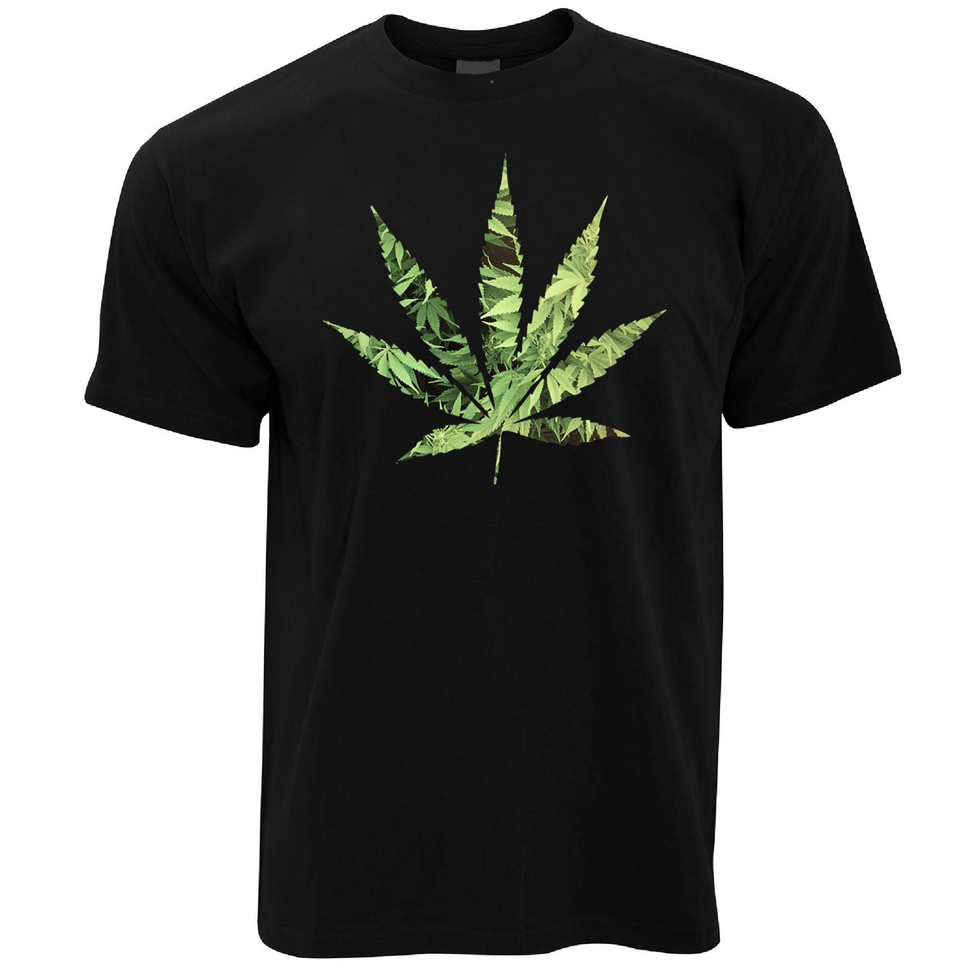 Recreational T Shirt Marijuana Leaf Cutout