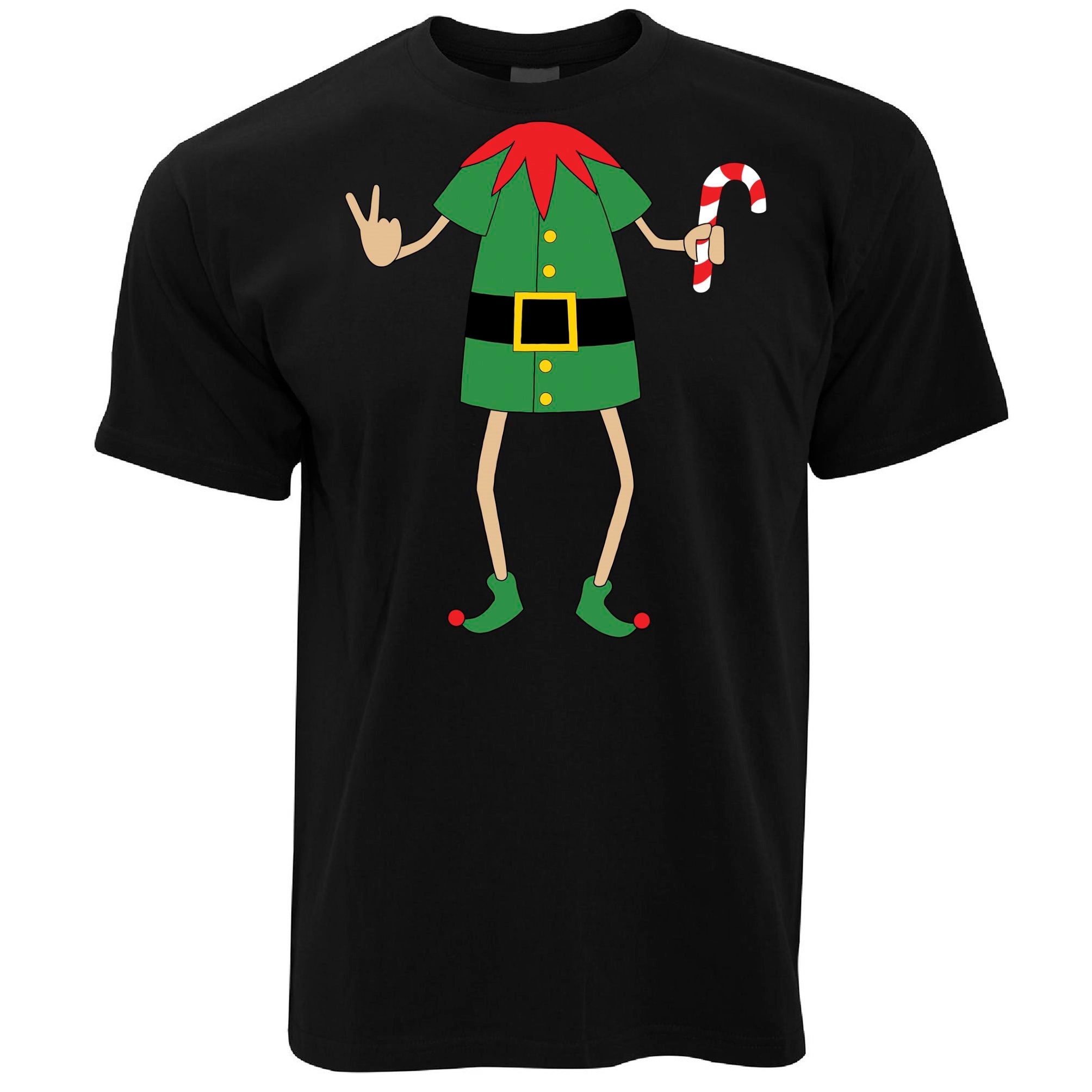 Rude Elf Christmas T Shirt