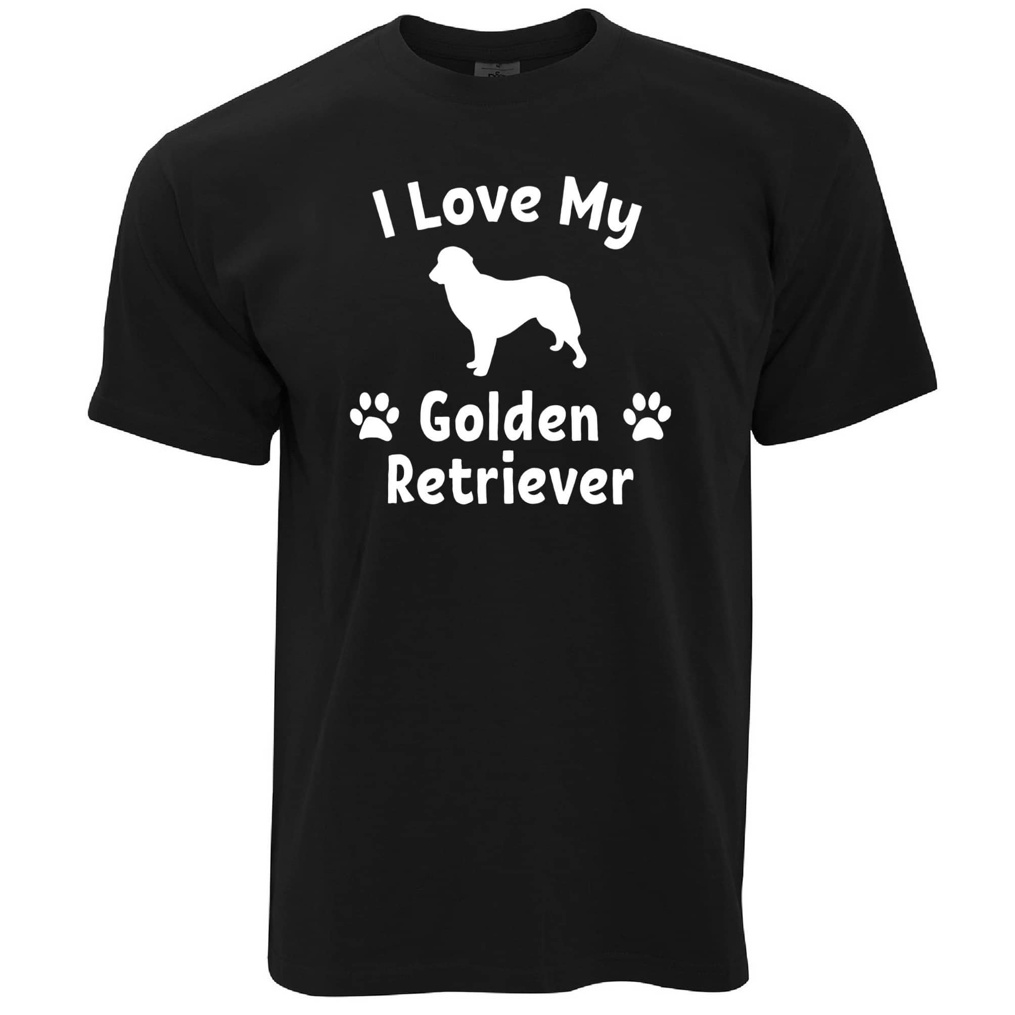 I Love My Golden Retriever Dog T Shirt