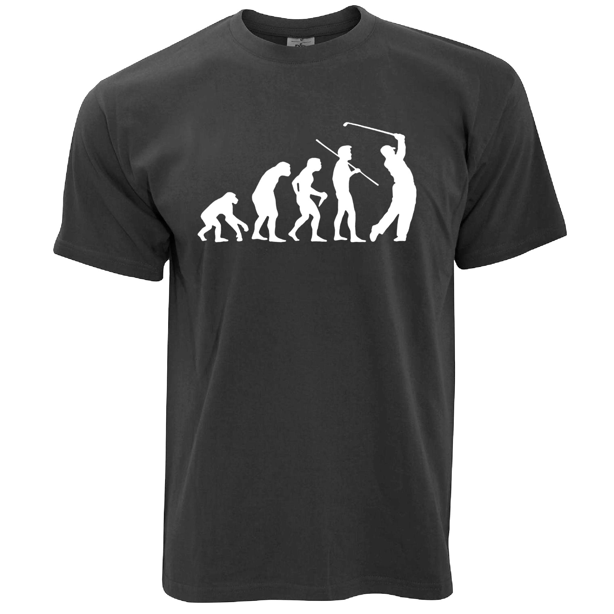 Novelty Golf T Shirt Evolution Of A Golfer