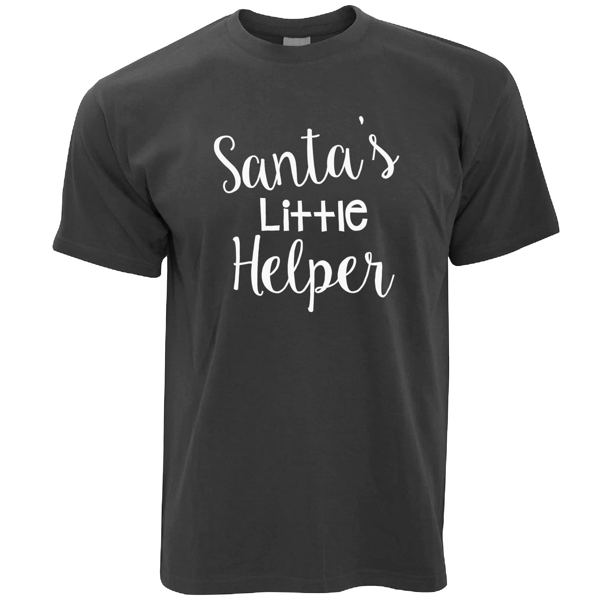 Christmas T Shirt Santa's Little Helper Slogan